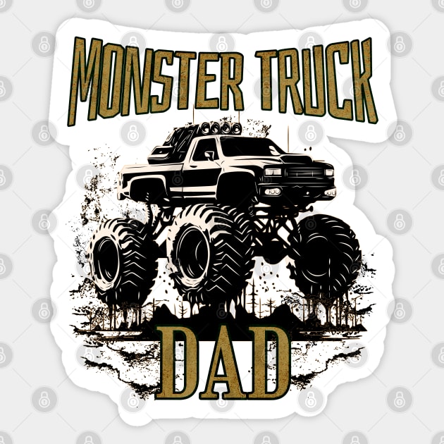 Monster Truck Dad Sticker by Carantined Chao$